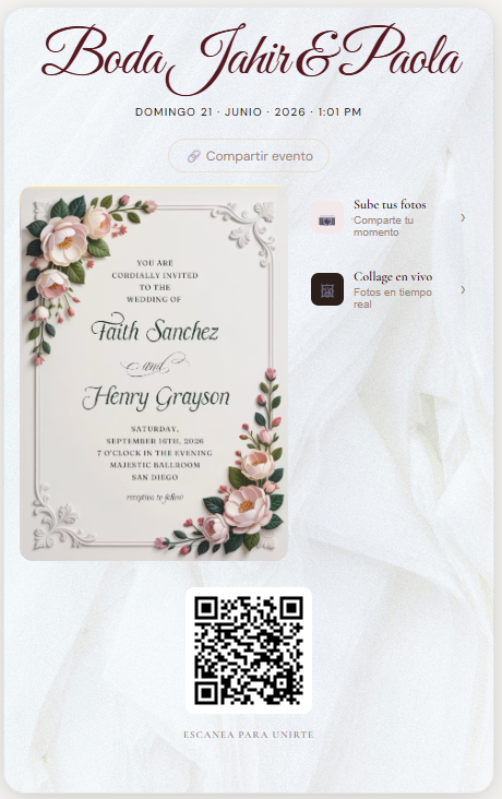 Invitación de boda
